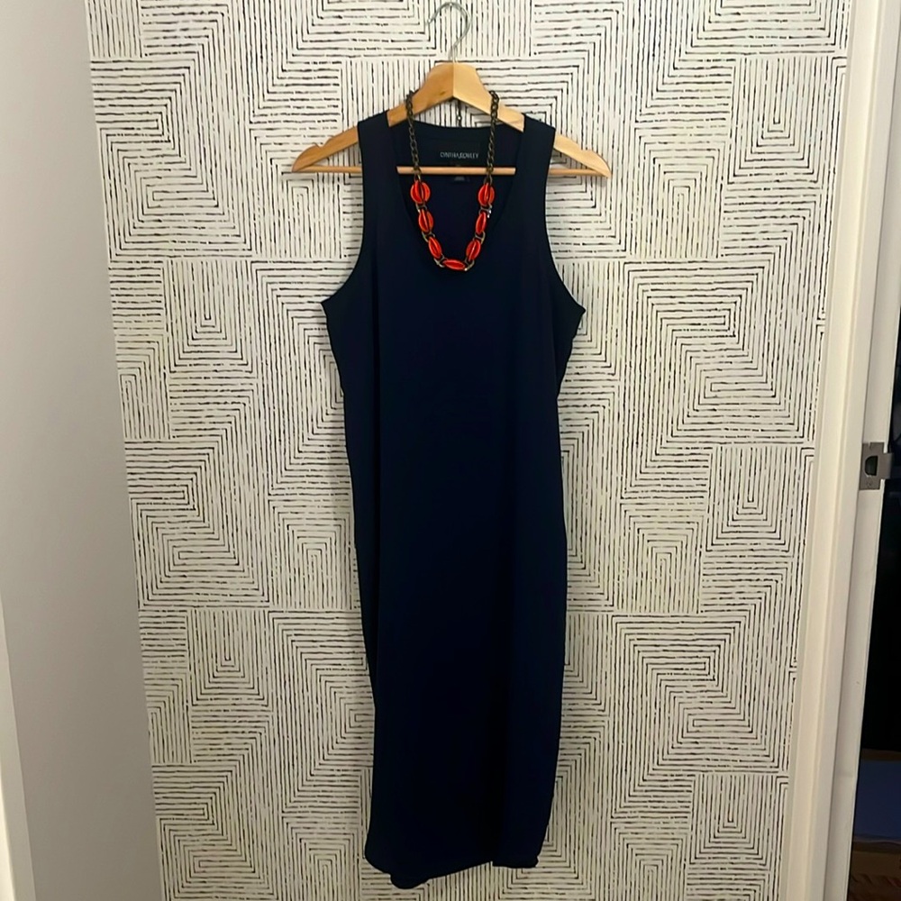 Navy tank dress -super versatile!